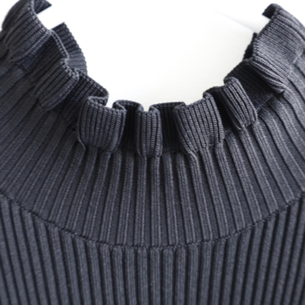 Theory Hedrisa Lustrate Ribbed-Knit Mock-Neck Dress - Picture 4 of 8